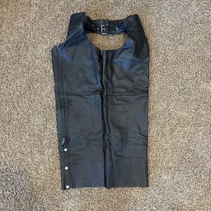 Interstate leather black chaps